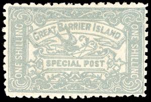 NUOVA ZELANDA PIGEONGRAM 1899 - 1 s. azzurro ... 