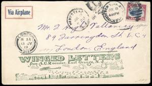 STATI UNITI POSTA AEREA 1919 - 24 cent. ... 