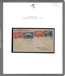 CANADA POSTA AEREA 1933 - Crociera ... 