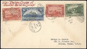 CANADA POSTA AEREA 1933 - Crociera Nord ... 