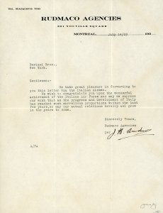 CANADA POSTA AEREA 1933 - Crociera ... 