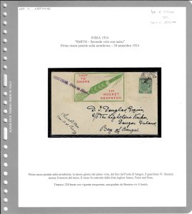 INDIA POSTA RAZZO 1934 - 1/2 a. ... 