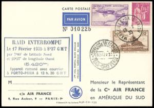 FRANCIA POSTA AEREA 1935 - Aerogramma ... 