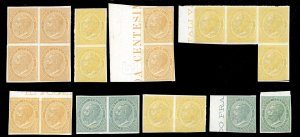 REGNO DITALIA PROVE E SAGGI 1863 - Lotto di ... 