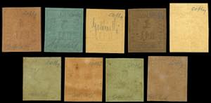 1859 - Lemissione completa (1/9), ... 