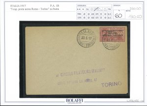 REGNO POSTA AEREA 1917 - 25 cent. ... 