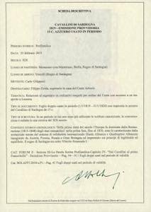 1819 - 15 cent. Cavallino, ... 