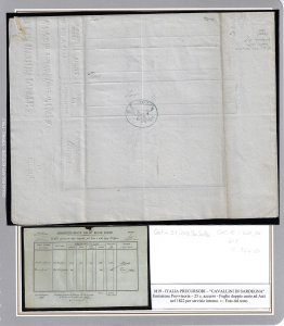 1822 - 25 cent. Cavallino, ... 