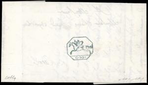 1824 - 50 cent. Cavallino, impressione a ... 