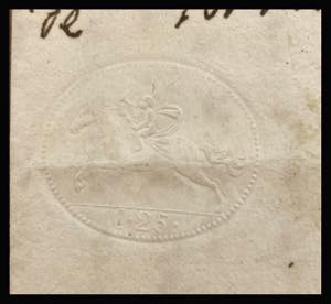 1826 - 25 cent. Cavallino, ... 