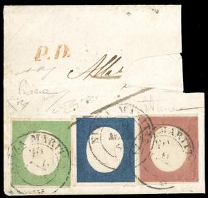 1854 - Terza emissione, serie completa ... 