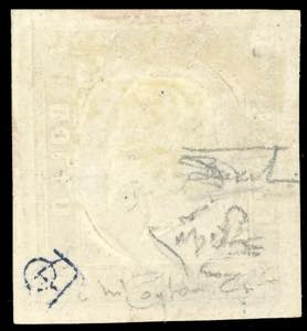 1854 - 40 cent. rosso mattone cupo ... 