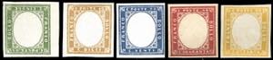 1863 - Quarta emissione, serie di cinque ... 