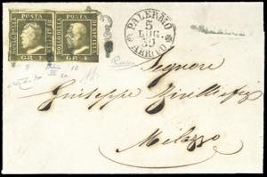 1859 - 1 grano verde oliva scuro, III ... 